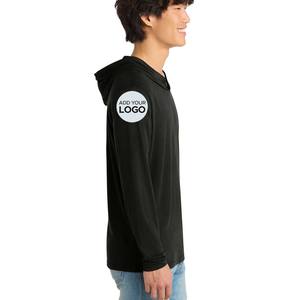 Men's Athletic Hooded Shirts Fit Long <b>Sleeve</b> for Gym Fishing & Sun Protection Lightweight Hoodie Custom - Product Image 1