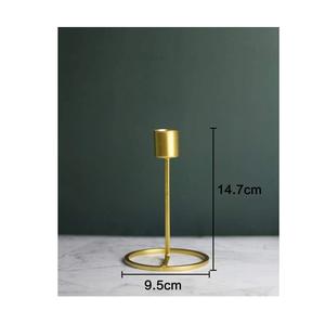 Bougeoirs modernes minimalistes en métal pour bougies chauffe-plat, coniques et cylindriques, idéaux pour la décoration de la maison, du bureau et de la chambre à coucher - Product Image 1