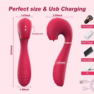 Vibrateur 3-en-1 vibrant, aspirant, pénétrant et léchant pour femmes - Product Image 2