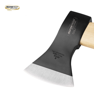 Hache de fendeur professionnelle de 1250g avec fourreau en cuir véritable, hache à bois robuste en acier forgé pour le camping et le jardinage - Product Image 3