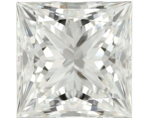 Diamante solitario de corte princesa de 0,82 quilates certificado GIA H Color grado VVS2 diamantes sueltos naturales de corte princesa de lujo de la India - Product Image 1