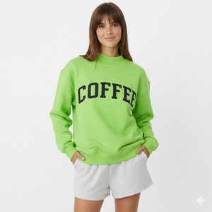Sweat-shirt à col montant personnalisé de haute qualité, écologique, 380 GSM, polyester/coton, poids lourd, pour femmes, hiver, automne - Product Image 3