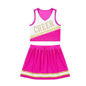 ชุดยูนิฟอร์มเชียร์ลีดเดอร์ของผู้หญิงชุดยูนิฟอร์มโพลีเอสเตอร์100% น้ำหนักเบาเป็นมิตรกับสิ่งแวดล้อมใช้งานกลางแจ้งผลิตตามสั่ง - Product Image 3