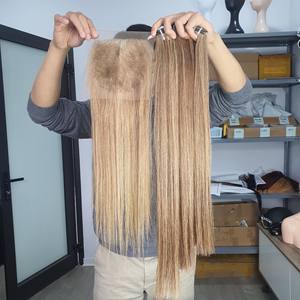 Perruque droite en cheveux humains HD Lace Front Wig, 3 faisceaux et 1 fermeture pour faire une perruque, vendeur de cheveux vietnamiens bruts - Product Image 2