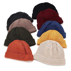 Gorro de Punto Corto de Invierno de Color Sólido Cómodo, Estilo Urbano, Gorro de Calavera, Gorro Transpirable Teñido para Uso Diario - Product Image 3