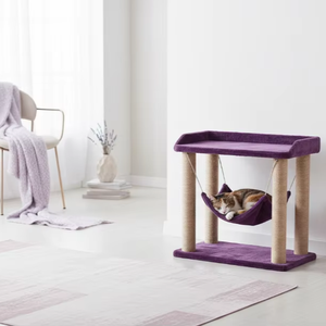 Amistar ลาเวนเดอร์ฝันคุณภาพสูงพร้อมเปลญวนแมวเกาสำหรับแมวทุกขนาด - Product Image 1