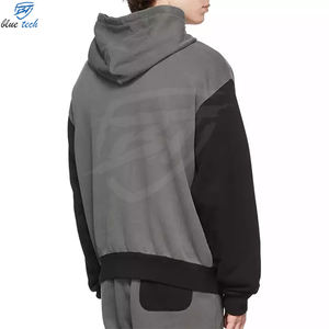 Sudadera con capucha extragrande estampada de manga larga para hombre OEM 50% Algodón 50% poliéster muestra gratis para primavera personalización al por mayor - Product Image 6