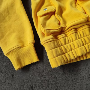 Sudadera Corta Personalizada de 500 Gsm, Estilo Urbano, con Bolsillos, Corte Cuadrado, Gruesa, Estampada - Product Image 3