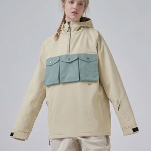 Chaqueta de esquí con capucha estilo tres bolsillos para hombre, impermeable, cortavientos, para snowboard, traje de esquí, ropa de abrigo con capucha, ropa de esquí y nieve - Product Image 2