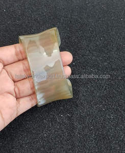 Poignets en corne faits à la main d'Afrique Bracelets en corne de buffle naturelle Bracelets en corne polie large pour femmes Bijoux Boho par FWE - Product Image 5