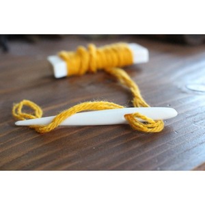 Handmade Buffalo Bone <b>Threading</b> Needle Natural Polished <b>Tool</b> for Tailoring Leather Craft Weaving Stitching and Art Projects - Product Image 5