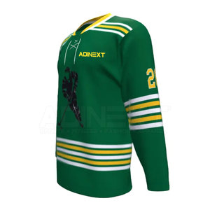 Jersey de Hockey sobre Hielo Unisex Personalizado OEM de Alta Calidad, 100% Poliéster, Hecho en Pakistán, con Impresión del Nombre del Equipo, para Adultos, Ropa Deportiva - Product Image 5