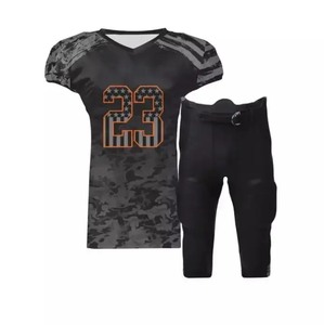 Vente en gros en usine conception personnalisée séchage rapide sport course à manches courtes football américain uniforme de football - Product Image 5