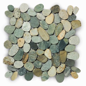 Mosaïque de galets naturels de qualité supérieure pour usage hôtelier moderne - Product Image 5