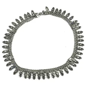 Chevillère en argent sterling 925 pour femme, design goutte d'eau, plaqué or 18 carats, style bohème, incrustation de diamants personnalisée, bijou à porter au quotidien, cadeau - Product Image 2