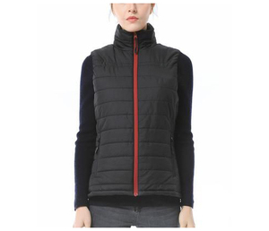 Pantalon d'équitation matelassé noir avec fermeture éclair rouge, en polyester/nylon, unisexe, vêtement d'extérieur, marque personnalisée 2026 - Product Image 1