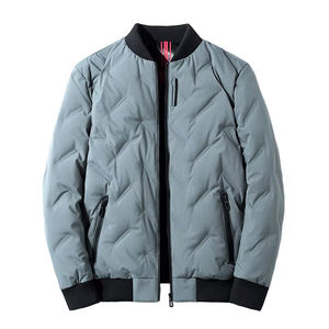 2026 chaqueta universitaria delantera larga personalizada para hombres de alta calidad invierno otoño béisbol Letterman Puffer con logotipo de Color personalizado - Product Image 1