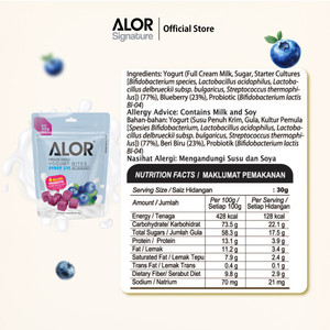 Alor - Bocaditos de Yogur Liofilizado con Arándanos, 30 g, Rico en Probióticos - Product Image 2