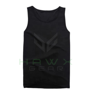 OEM Logo personnalisé Vente en gros Nouveau design Séchage rapide Workout Gym Vest Tank Top pour hommes grande taille - Product Image 5