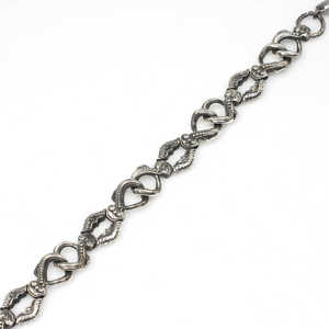 Brazalete de Plata de Ley 925, Chapado en Rodio Negro, Estilo Antiguo, Moderno - Product Image 5