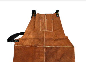 Delantal de soldadura de cuero dividido de vaca resistente a las chispas de seguridad industrial de alta calidad - Product Image 4