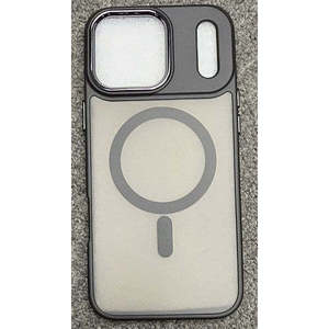 เคสใส iPhone 18 Pro 2026, iPhone 17 Pro 2025 พร้อมวงแหวนแม่เหล็ก สีดำ - Product Image 1