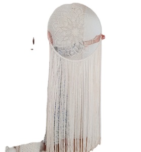 Cadeau de saint-valentin pour elle, Crochet fait à la main, décor naturel, longue crème, grande chambre de rêve, attrape-rêves Boho, cadeau de fête des mères - Product Image 1