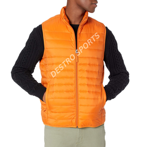 Logo personnalisé veste gilet zippé réversible porter gilet bouffant hommes recadrée gilet bouffant Streetwear sans manches veste bouffante - Product Image 2