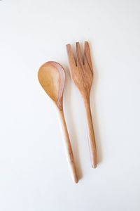 Decorative <b>Salad</b> Server Wooden <b>Salad</b> <b>Spoon</b> With Resin Handle Non Stick Kitchen Cutlery Dinnerware and Tableware Accessories - Product Image 2