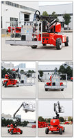 Plateforme de travail aérien extérieure EVERSTAR à moteur diesel 14m-47m, flottante, à flèche articulée hydraulique