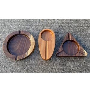 Premium Natural Wooden <b>Ashtray</b> Custom Engraved Wood Cigarette <b>Ashtray</b> Customized Color/Size/Packing American Style Desktop - Product Image 5