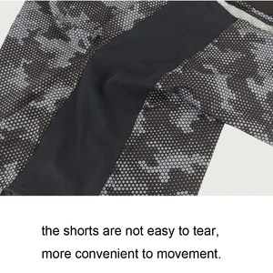กางเกงขาสั้น mma สำหรับผู้ชายผ้ายืดระบายอากาศได้และแห้งเร็วพร้อมตะขอและห่วงปิดและเชือก - Product Image 4