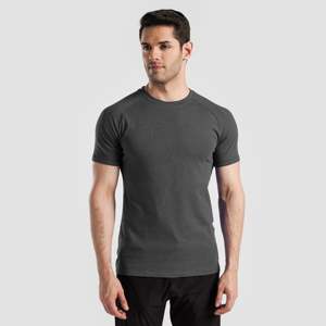 Camiseta Oversize de Corte Ajustado Critical Tee en Gris Oscuro, Tejido Liso de 300 Gramos para Ejercicio - Product Image 1