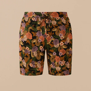 Pantalones cortos de malla de sublimación con estampado completo personalizado de diseñador para mujer Transpirable Cintura elástica Bolsillo Casual Servicio OEM disponible - Product Image 1