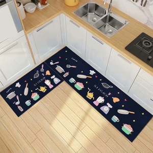 Juego de Alfombrillas Antifatiga para Cocina con Impresión Personalizada, Superficie de Terciopelo de Poliéster con Diseño de Animales, Agarre de PVC con Puntos - Product Image 4