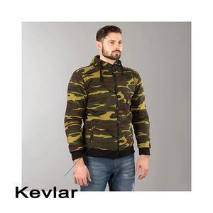 เสื้อมีฮู้ดสำหรับรถจักรยานยนต์สำหรับเคฟลาร์มี XS-6XL พิมพ์ลายป้องกันเต็มตัวพร้อมซับในขนแกะสำหรับเกราะป้องกันมอเตอร์ไซค์ - Product Image 2