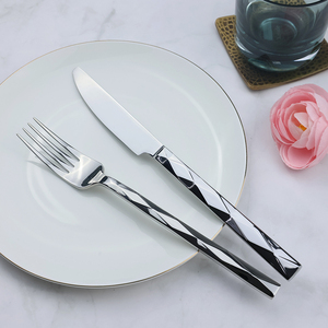 Juego de cubiertos de acero inoxidable con mango plateado para boda, juego de cubiertos Vintage elegante con cuchara y tenedor, cubiertos a la venta, recién llegados - Product Image 5