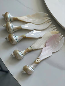 Handcrafted Conch Spoon from Vietnam: Natural Pearl Finish Makes This Spoon Ideal for Unique Gift or Tabletop Accent - Product Image 6