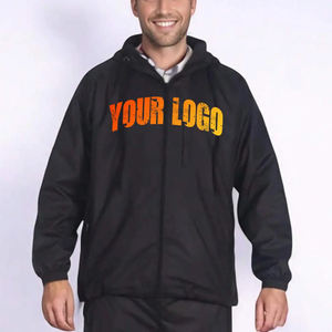 New Wholesale Fashion Track <b>Suit</b> 2 Piece Set Windbreaker <b>Jacket</b> Nylon <b>Black</b> Zip up Tracksuit for <b>Men</b> High Quality Gym <b>Suit</b> - Product Image 2