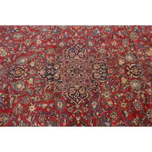 Tapis vintage 7,3x11 pieds, tapis turc, tapis en laine abstrait rouge - Product Image 5