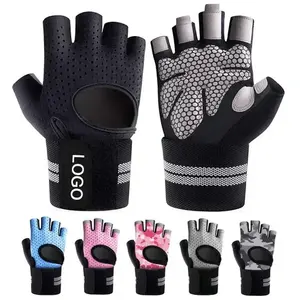 Nouveaux hommes Fitness Gym rembourré paume en plein air Gym personnalisé sport demi-doigt gants respirants pour hommes et femmes - Product Image 2