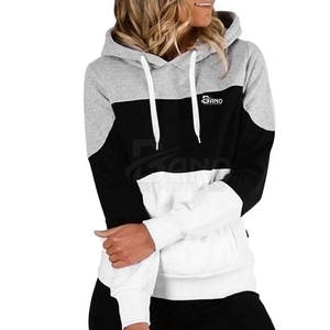 Chaquetas de Punto Casuales con Capucha para Mujer, Color Sólido, Personalizadas OEM, Logotipo Impreso, Transpirables, de Secado Rápido, Algodón/Poliéster, MOQ Bajo - Product Image 4