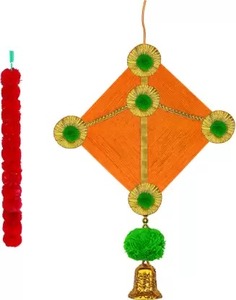 Guirlande de cerfs-volants tissés à la main de fleurs de souci indiennes pour la décoration intérieure, cordes décoratives de souci, toile de fond indienne Pooja Mandir - Product Image 6