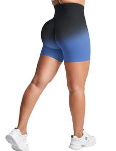 กางเกงโยคะขาสั้นไร้ตะเข็บเอวสูงของผู้หญิงเลกกิ้งออกกำลังกายแบบผ้าสแปนเด็กซ์/ ไนลอนแบบรีไซเคิล - Product Image 2