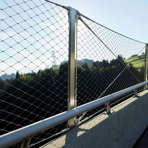 Red de malla de cuerda de alambre férula de acero inoxidable 304 316 flexible negra tejida <span class=keywords><strong>para</strong></span> barandilla Zoo Mesh corte personalizado disponible - Product Image 5