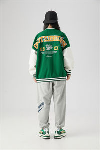 Vente en gros Ajoutez Votre Propre Personnaliser En Cuir Varsity Letterman Veste Tendance - Product Image 3