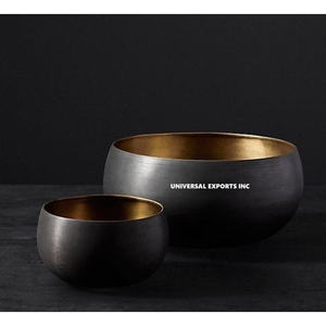 ชุดชามช็อกโกแลตโลหะดีไซน์ใหม่สองใบ ชุบเงิน สำหรับวางบนโต๊ะอาหาร ขายส่ง ชามช็อกโกแลตโลหะหรูหราใหม่ - Product Image 5