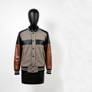 Fabricants de vestes Letterman personnalisées OEM vente en gros veste universitaire brodée en chenille veste d'hiver vintage veste de baseball - Product Image 3