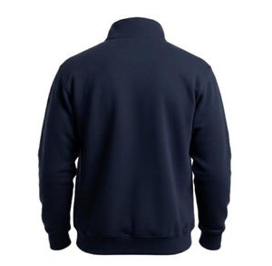 Sweat-shirt personnalisé pour homme en coton épais, col montant zippé, en molleton bouclette, écologique, OEM ODM - Product Image 2