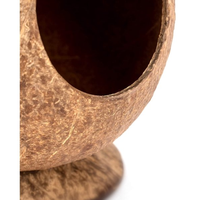 Vente en gros de lit de maison de hamster en cabane de noix de coco naturelle pour décor de cage de petit animal prix bon marché du Vietnam